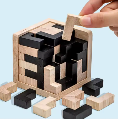 Drewniane Puzzle 3D układanka
